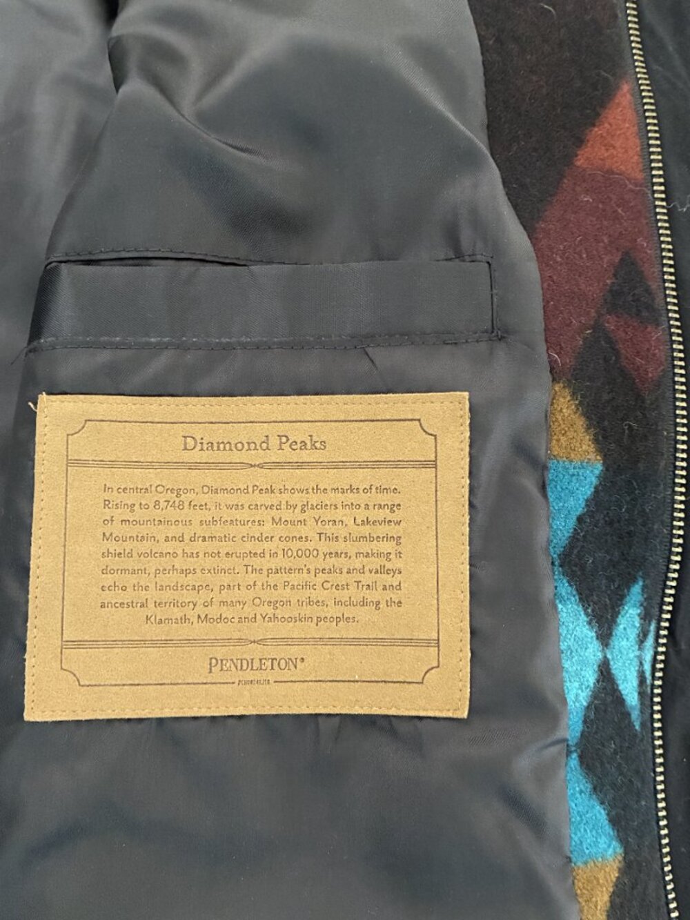 Men's Pendleton Silverton Wool Diamond Peak Coat - XL - Picture 7 of 14